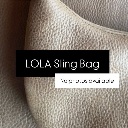 LOLA Sling Bag - Short Crossbody - Pebbled Olive Green Leather