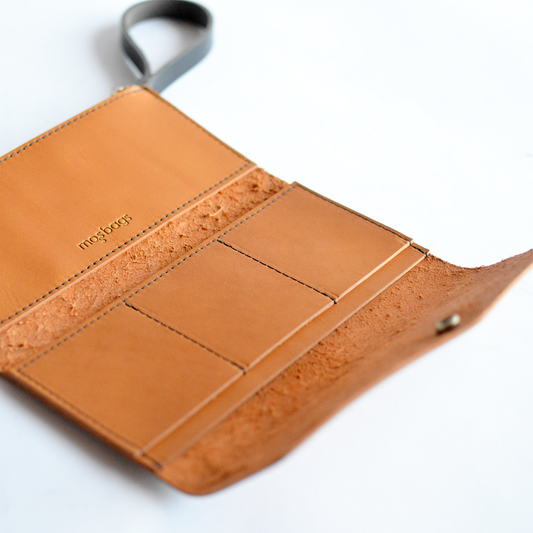 Money Clip Wallet - Black Leather – MOSS BAGS